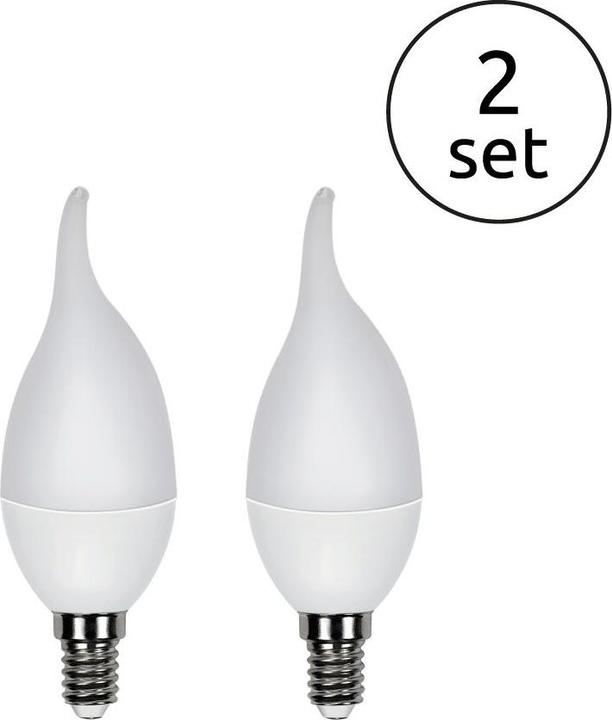 Produktbild Globo LED Leuchtmittel Aluminium 2xE14 LED (E14, 3 W, 250 lm, 2 x, G)
