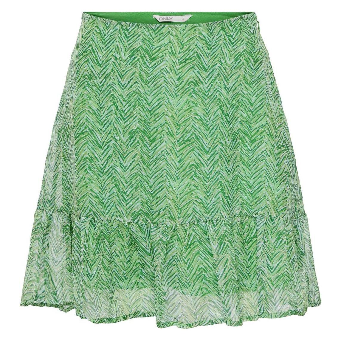 Only, Damen, Röcke, Onlmeline Short Skirt Ptm, Grün, (S)