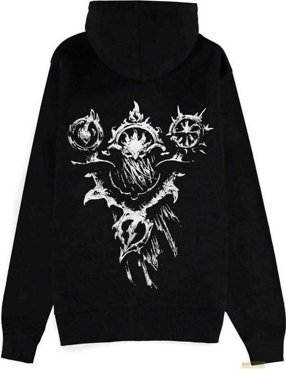 Actual product image Difuzed Diablo IV Zipper Hoodie Sweater Sorcerer Sigil Size S (S)