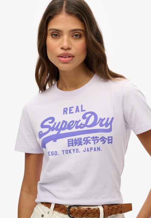 Produktbild Superdry Figurbetontes T-Shirt in Neonfarben mit Vintage-Logo (12XL)