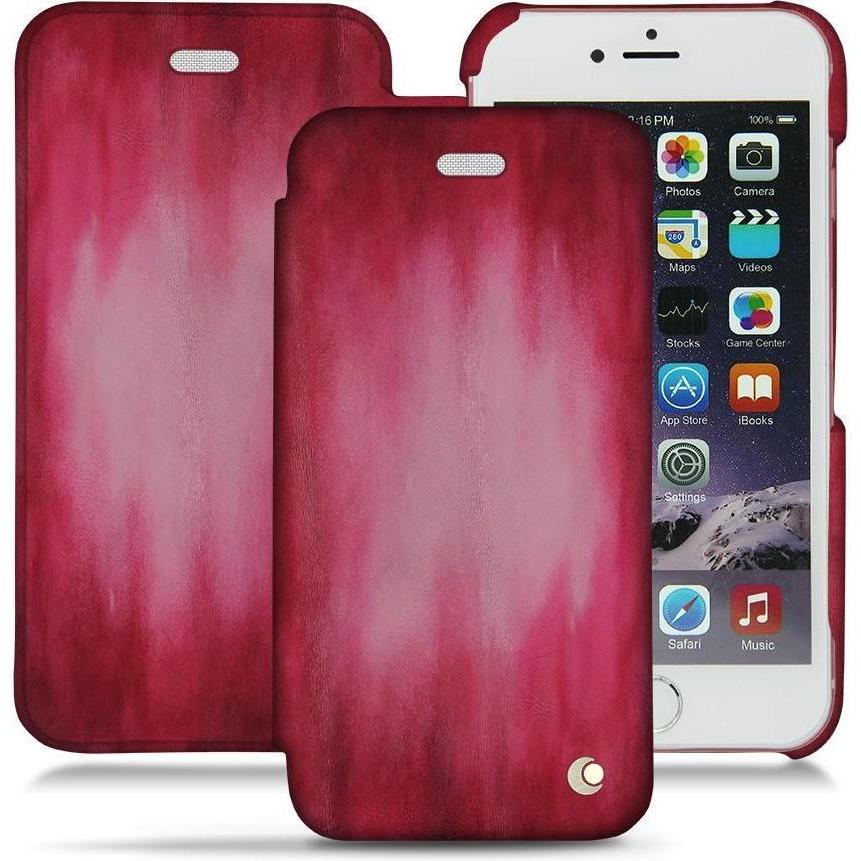 Noreve Lederschutzhülle horizontal (Apple iPhone 6s), Smartphone Hülle, Rosa