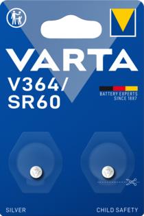 Actual product image Varta Battery Silver Oxide, button cell, 364, SR60, 1.55V (2 pcs., SR60, 20 mAh)