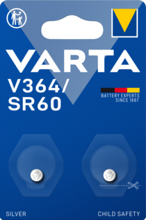 Produktbild Varta Batterie Silver Oxide, Knopfzelle, 364, SR60, 1.55V (2 Stk., SR60, 20 mAh)