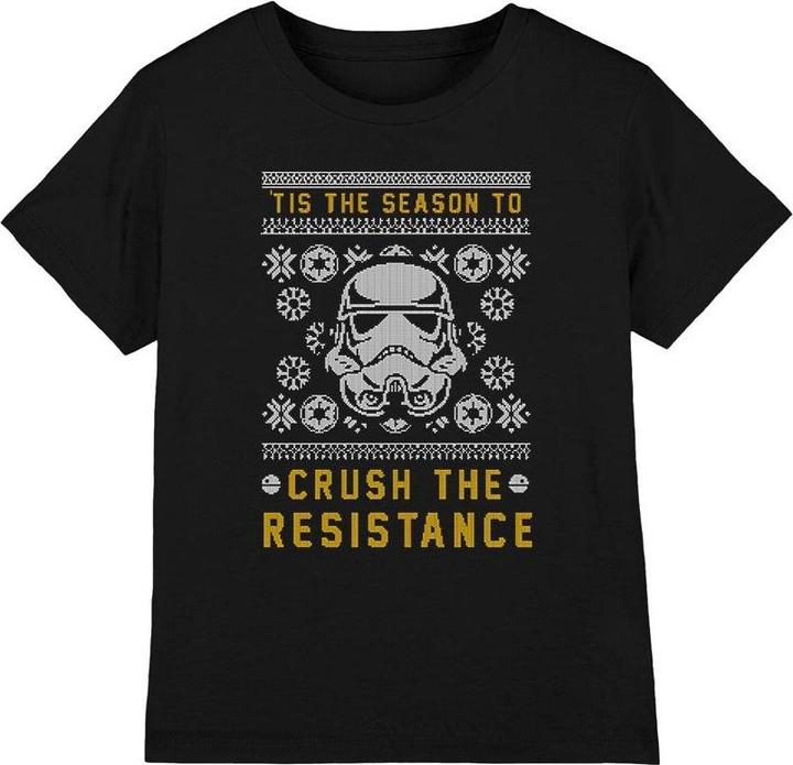 Produktbild Star Wars Crush The Resistance This Christmas TShirt (140)