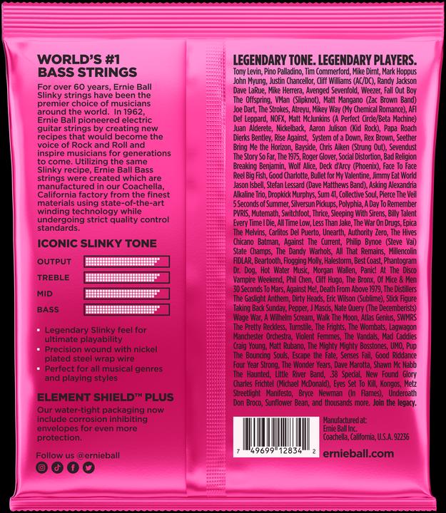 Actual product image Ernie Ball Super Slinky (4 x, Electric bass, 0.10")