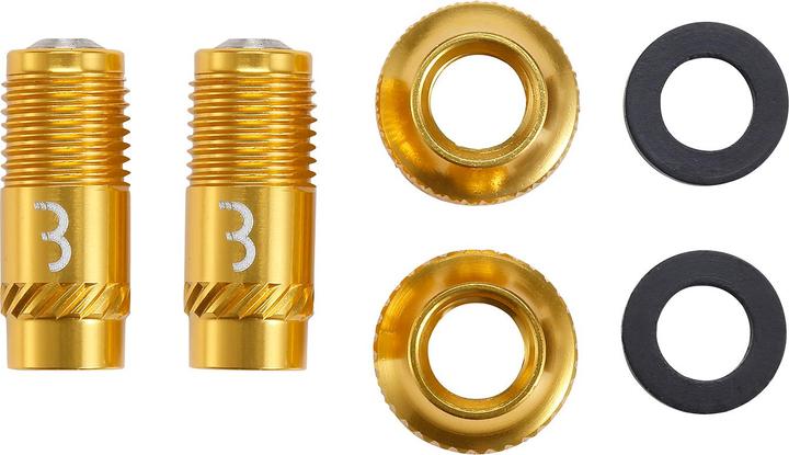 BBB Presta CoreCap gold, 2 Stück (23 mm)