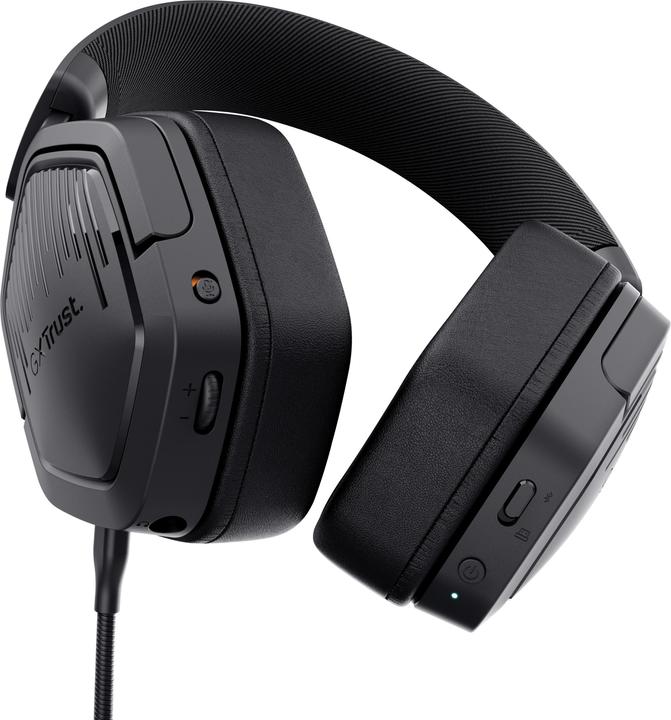 Actual product image Trust Gxt493 Carus Wrls Headset Blk (Wireless, Cable)