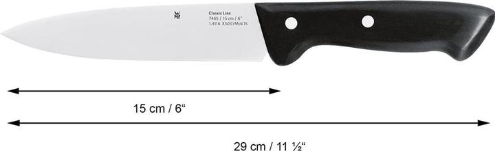 Produktbild WMF Kochmesser CLASSIC LINE Schwarz (15 cm)