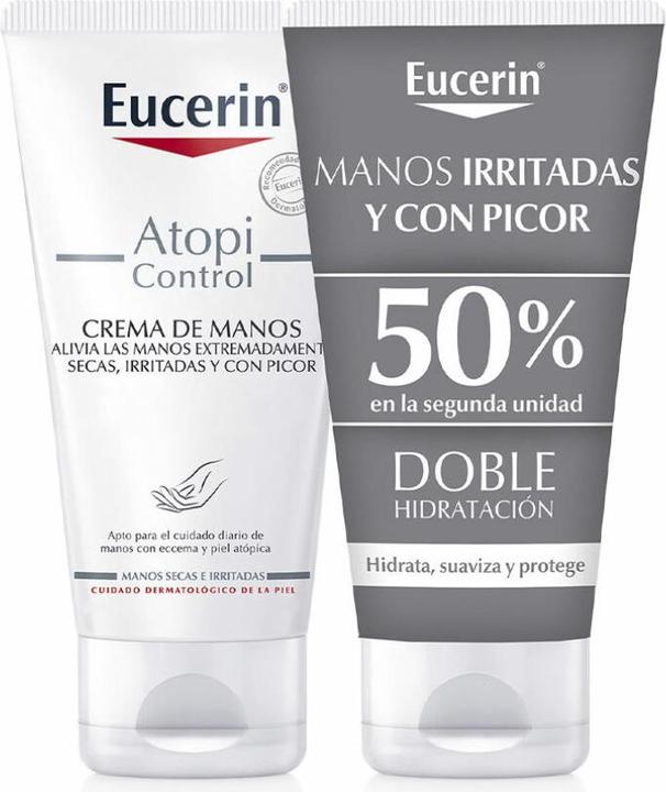 Image du produit Eucerin atopicontrol crème homme 2x75ml (150 ml)