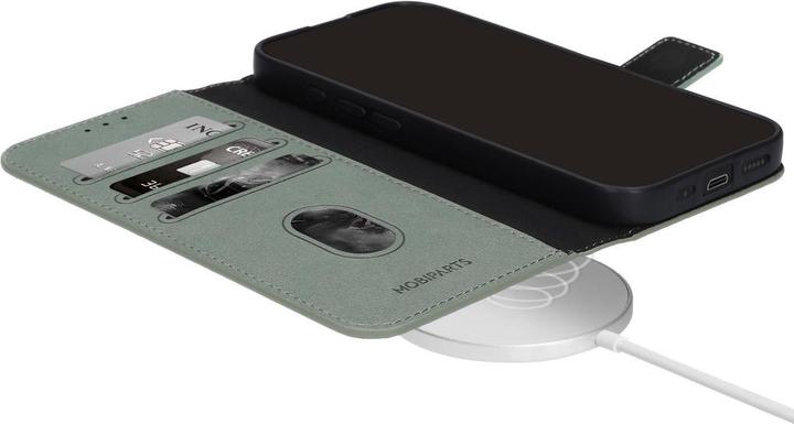 Actual product image Mobiparts Classic Wallet Case Apple iPhone 17 Pro Stone Green (MagSafe Compatible) (Apple iPhone 17 Pro)