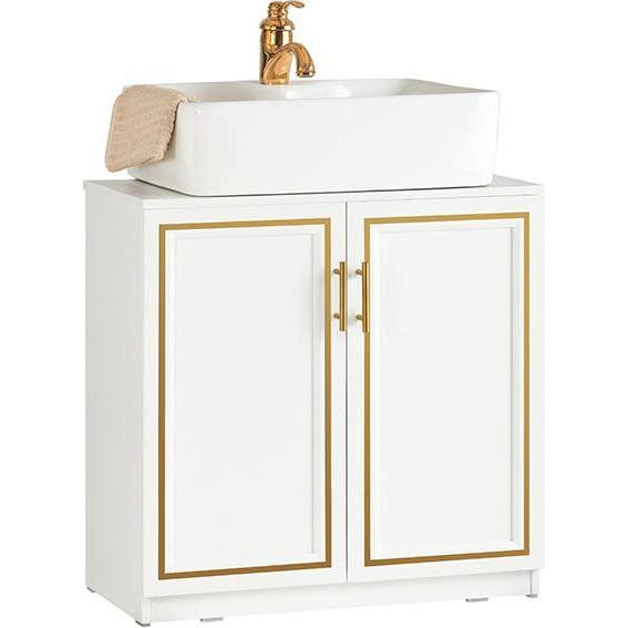 SoBuy, Waschbeckenunterschrank, Waschbeckenunterschrank (60 x 61 x 30 cm)