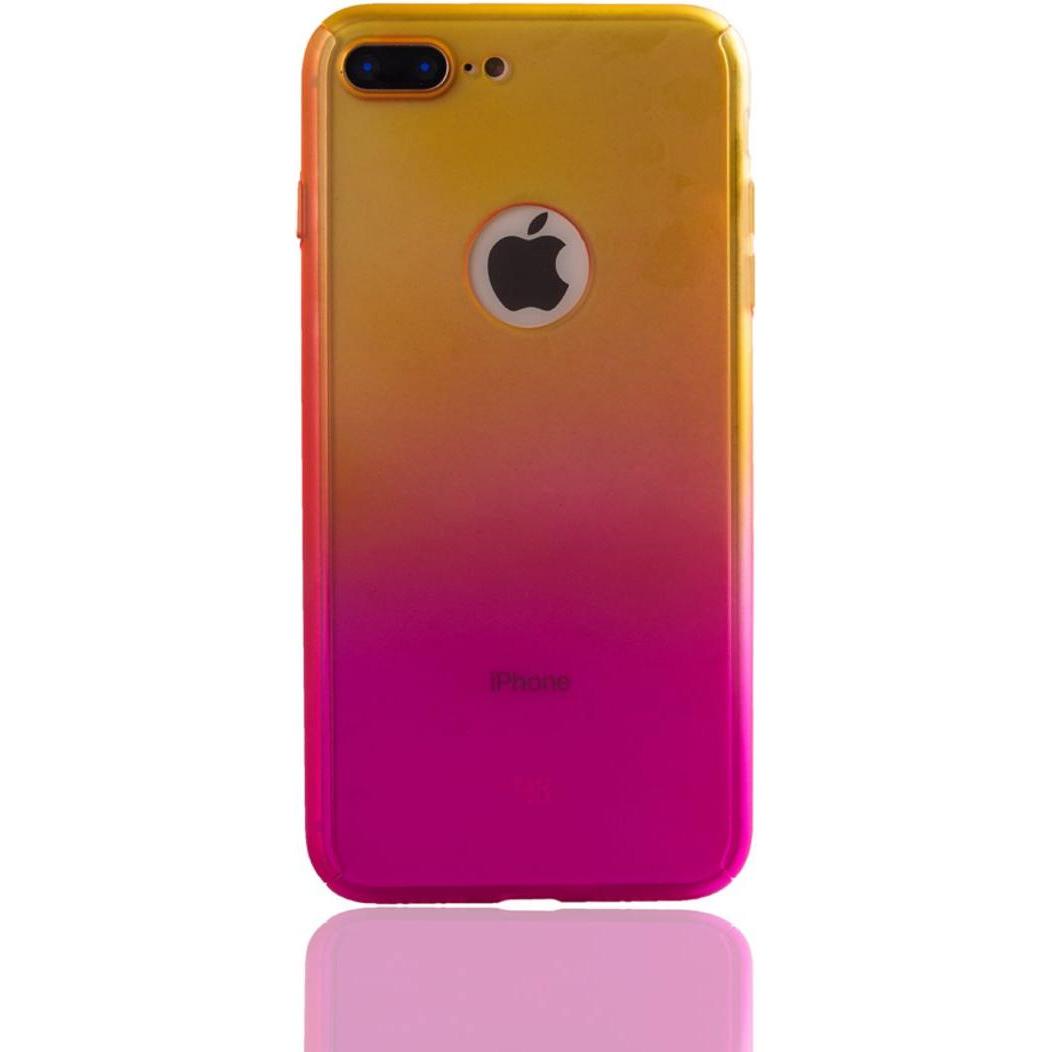 Thumbnail - König Design Schutz Handy Hülle für Apple iPhone 7 Plus Full Case Cover Displayschutz Pink (Apple iPhone 7 Plus), Smartp...
