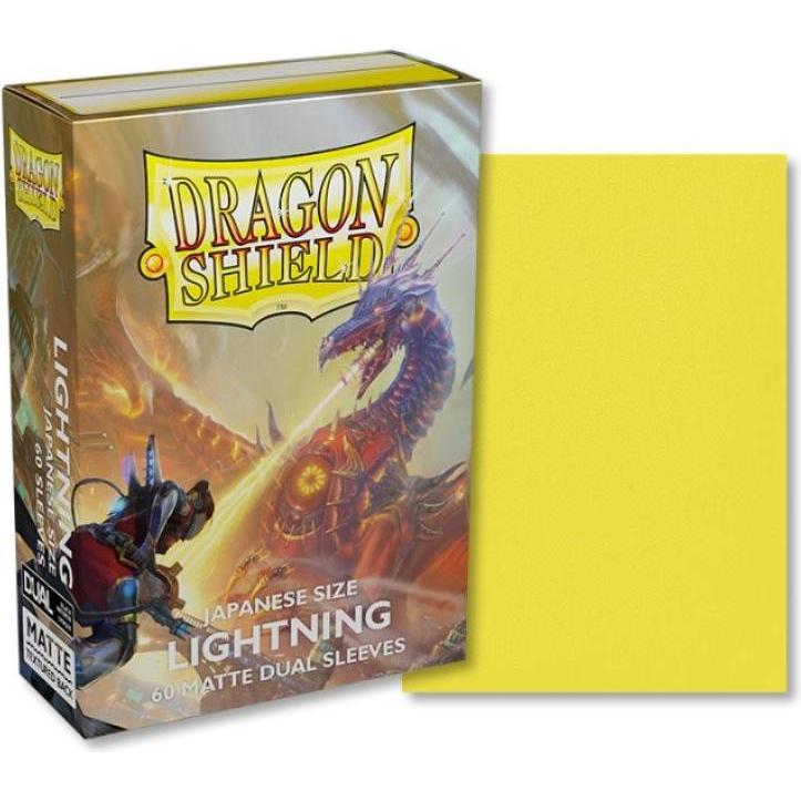Thumbnail - Arcane Tinman ART15147 - Kunstvolle Schutzhüllen für Karten in japanischer Grösse: Matt Dual - Lightning (60 Stk)