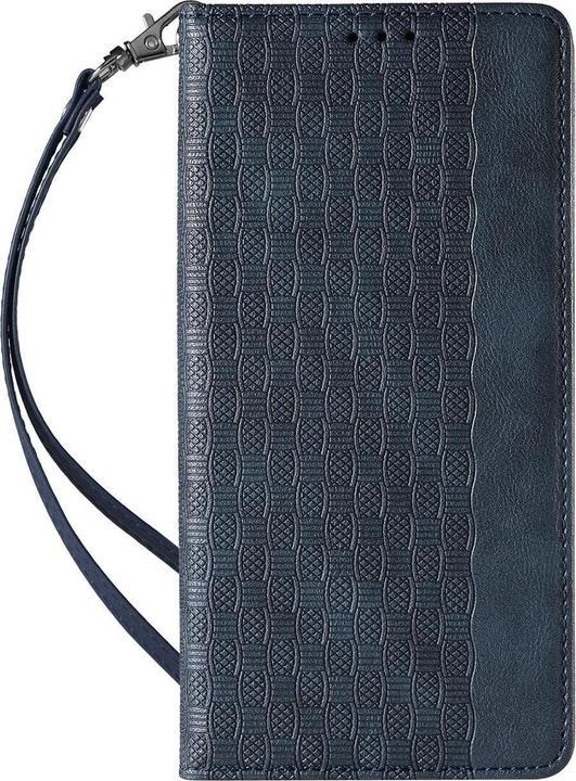 Actual product image Hurtel Magnet Strap Case for iPhone 12 Pouch Wallet + Mini Lanyard Pendant Blue (Apple iPhone 12)