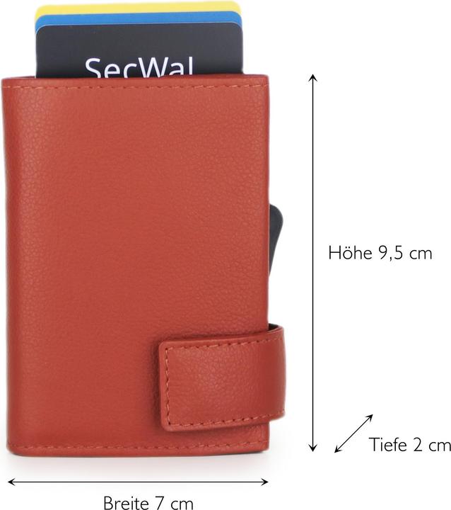 Actual product image SecWal 1 Kreditkartenetui Geldbörse RFID Leder 9 cm