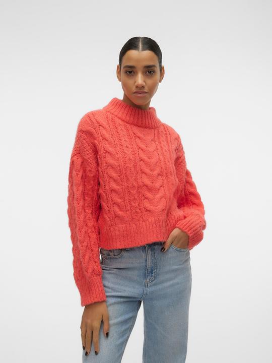 Produktbild Vero Moda VMDREAM LS HIGHNCK CROP PULLOVER GA EXC Strickpullover (L)