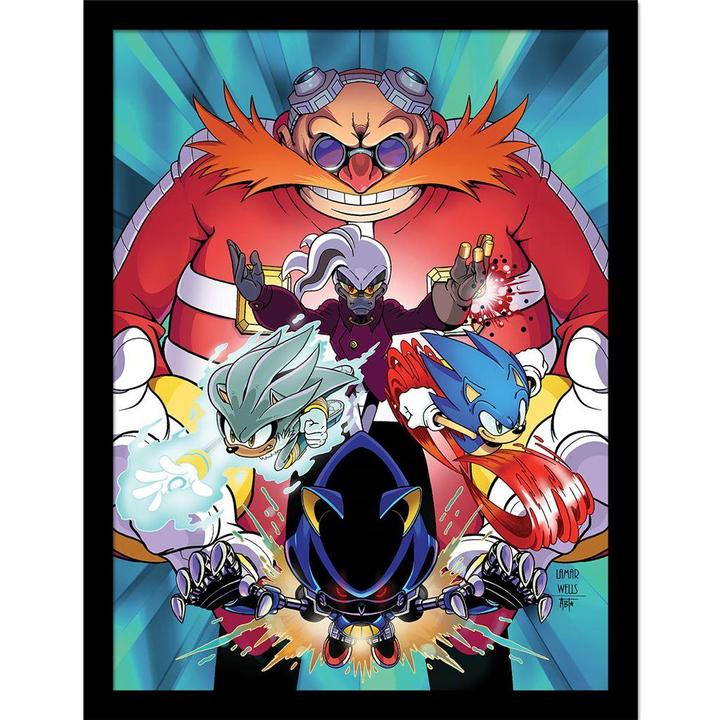 Produktbild Sonic The Hedgehog Gerahmtes Poster Issue 14 Cover (40 x 30 cm)