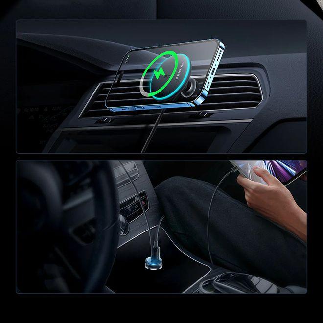 Immagine prodotto Baseus Supporto magnetico per telefono da auto CW01 a griglia di ventilazione con caricatore da auto