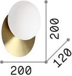 Actual product image Ideal lux NINFEA GX53 wall light ⌀200mm dimmable white warm white 306940 (910 lm, GX53)