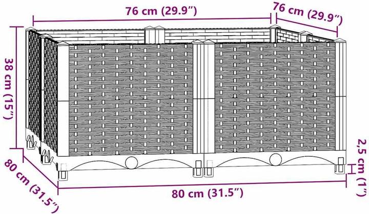Produktbild vidaXL Hochbeet