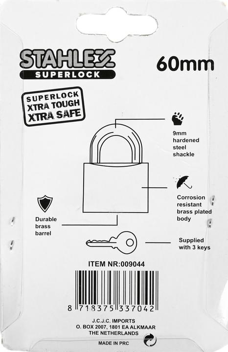 Produktbild Stahlex Vorhängeschloss 60 mm
