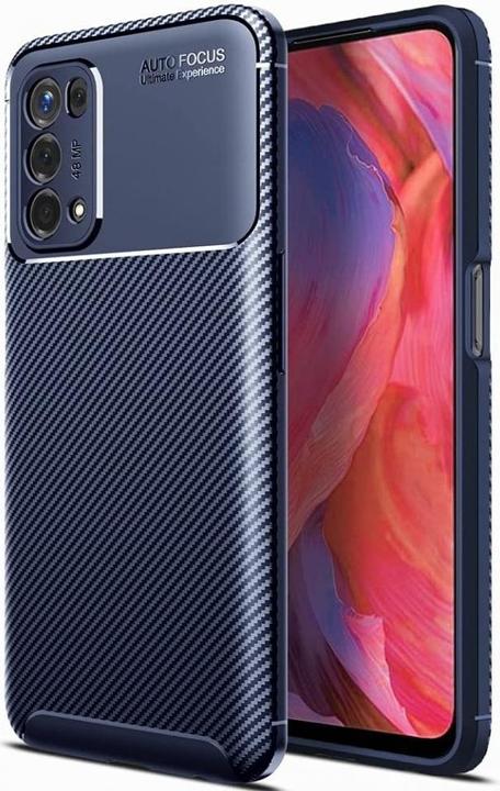 Actual product image Screenguard Oppo A54 5G Hull Carbon Design TPU Case (Oppo A54 5G)