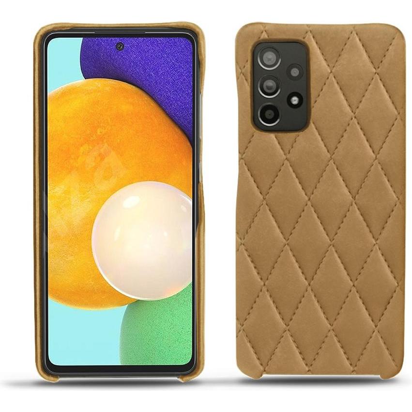 Noreve Lederschutzhülle (Samsung Galaxy A52), Smartphone Hülle, Braun