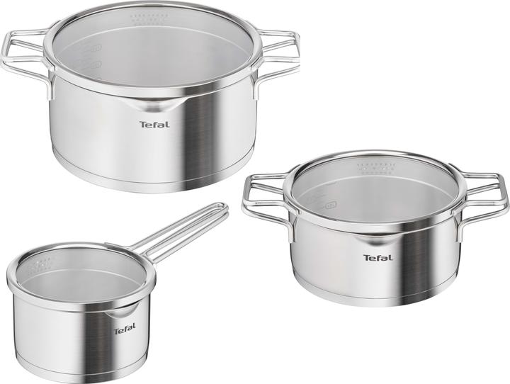 Tefal Nordica Topfset, 6-teilig (Kochtopf, Edelstahl)