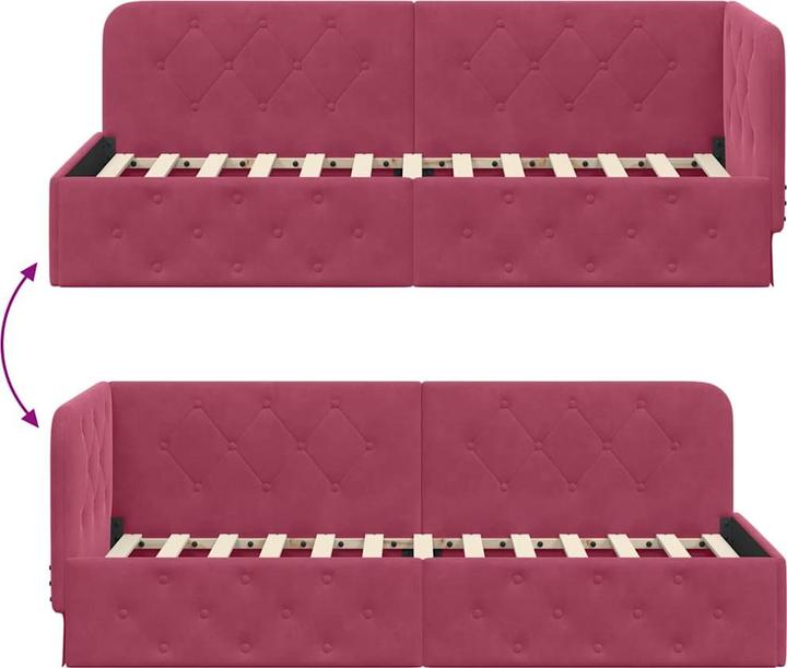 Image du produit vidaXL Eckbettgestell (80 x 200 cm)