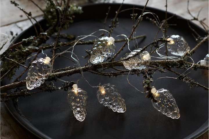 Image du produit Sirius Guirlande lumineuse LED Celina Pomme de pin, Transparent, 8 LED (1.90 m)