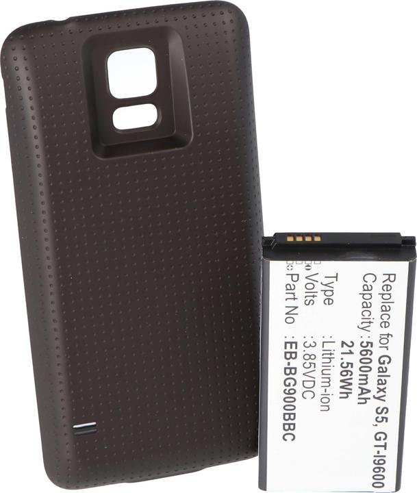 Immagine prodotto AccuCell Batteria per Samsung Galaxy S5 con coperchio aggiuntivo nero