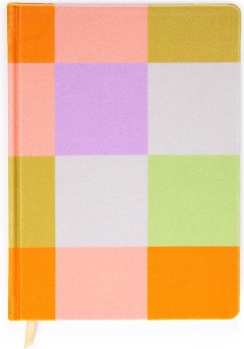 Image du produit Designworks Journal Jumbo Velvet Check (19 x 26 cm, À rayures, Couverture rigide)