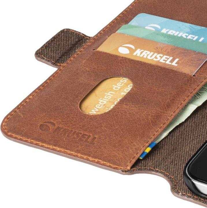 Actual product image Krusell PhoneWallet Samsung Galaxy S21+ vintage cognac (62270) (Samsung Galaxy S21+)