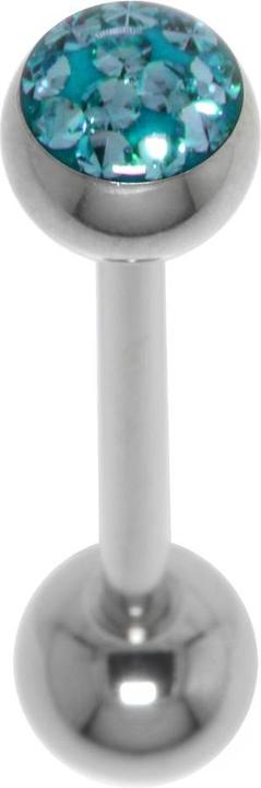 Produktbild Bijouteria Zungenpiercing (Chirurgenstahl 316L, Epoxiharz, Kristall)