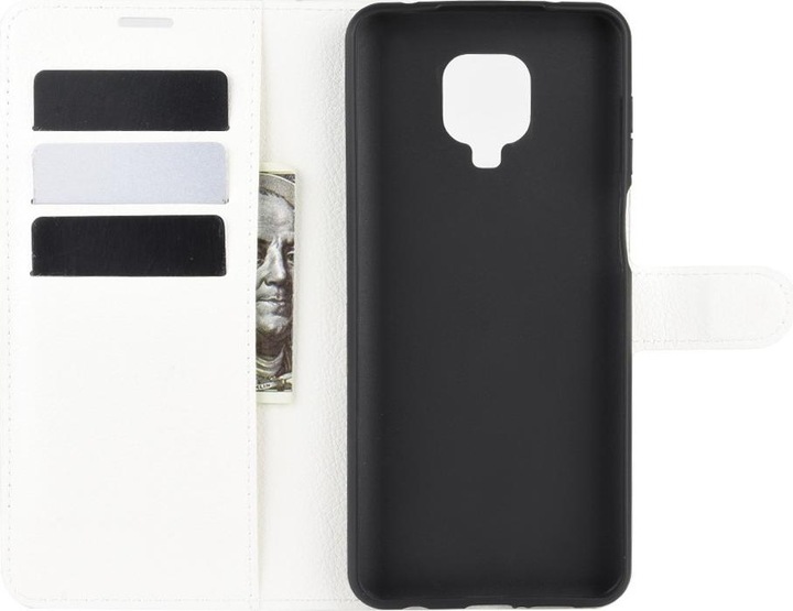 Produktbild Cover-Discount Xiaomi Redmi Note 9 Pro - Leder Etui Hülle weiss (Xiaomi Redmi Note 9S, Xiaomi Redmi Note 9 Pro, Xiaomi Redmi Note 9 Pro Max)