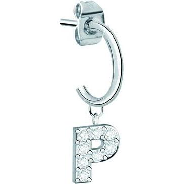 La Petite Story, Ohrringe, - Single steel earring "P" LPS02AQM80, (Stahl)