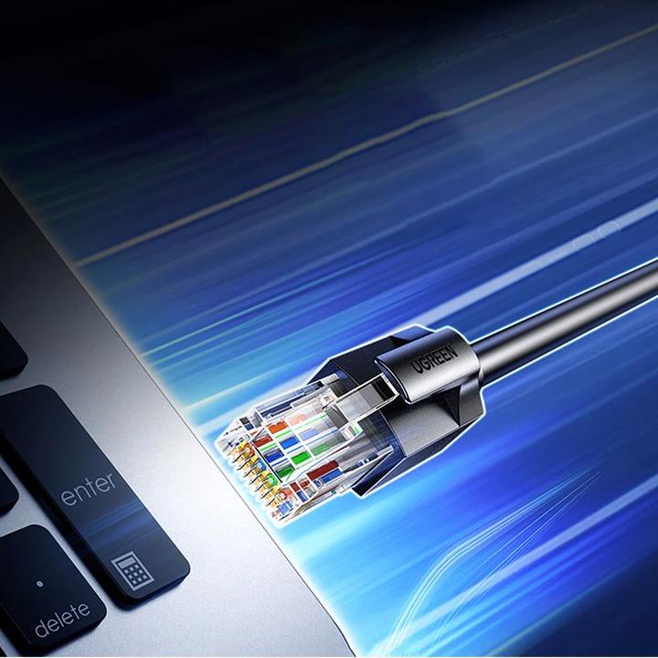 Ugreen Cat6A UTP Ethernet-Kabel 5 m - Schwarz (UTP, CAT6a, 5 m)