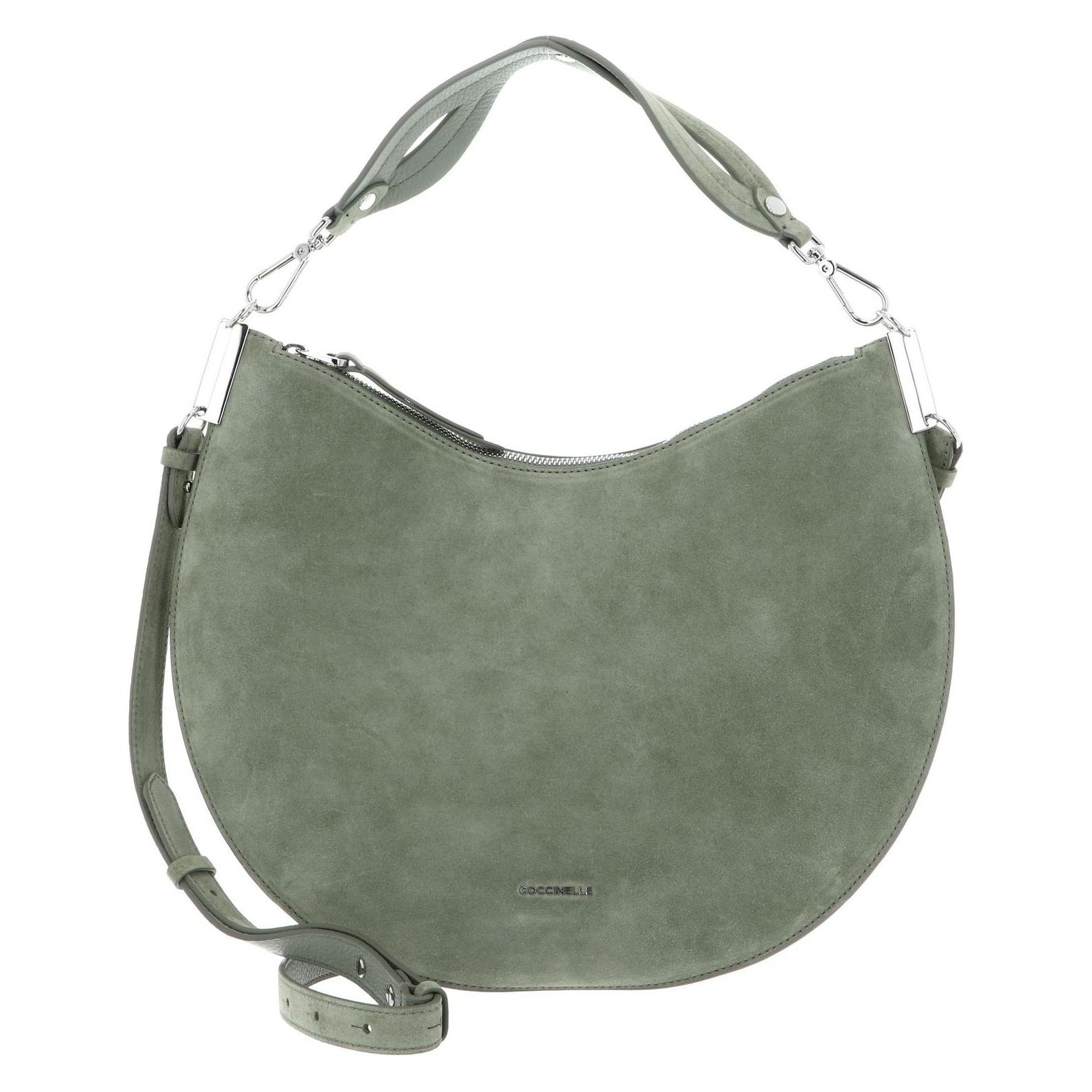 Coccinelle, Damen, Handtasche, Sunup Handbag Suede Leather, Grün