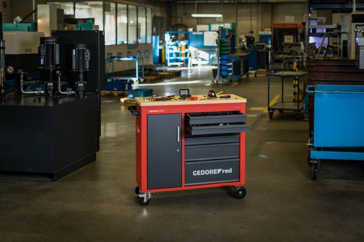 Actual product image Gedore red R20400006 Workshop trolley MECHANIC PLUS + 6 drawers 988x431x935 mm (1 x)