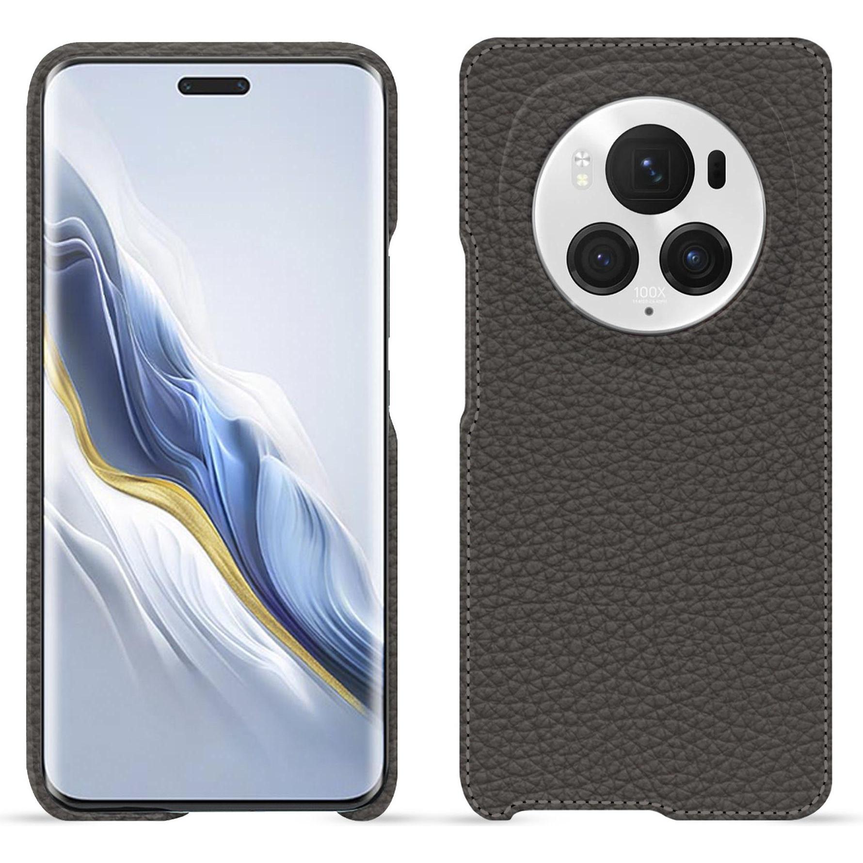 Noreve Lederschutzhülle (Honor Magic6 Pro), Smartphone Hülle, Grau