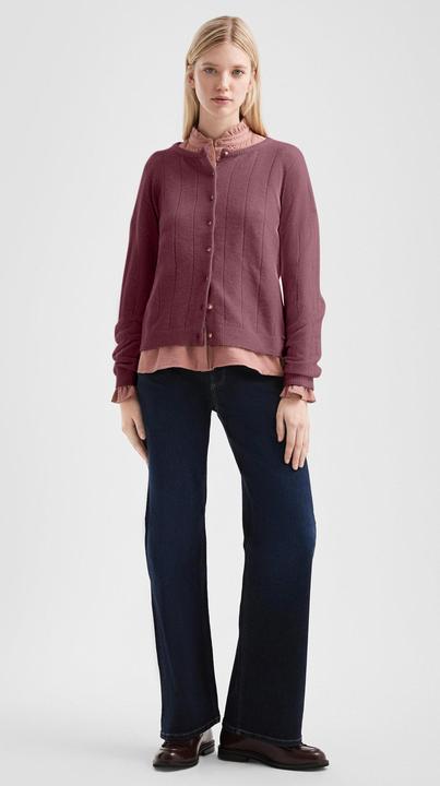 Produktbild s.Oliver Strickjacke Weicher Cardigan mit überschnittenen Schultern (L)
