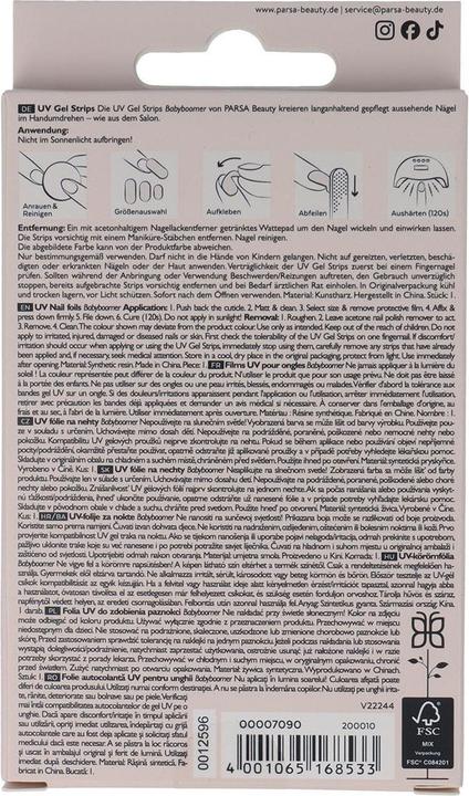 Image du produit Parsa Beauty UV-Nagelfolien Babyboomer