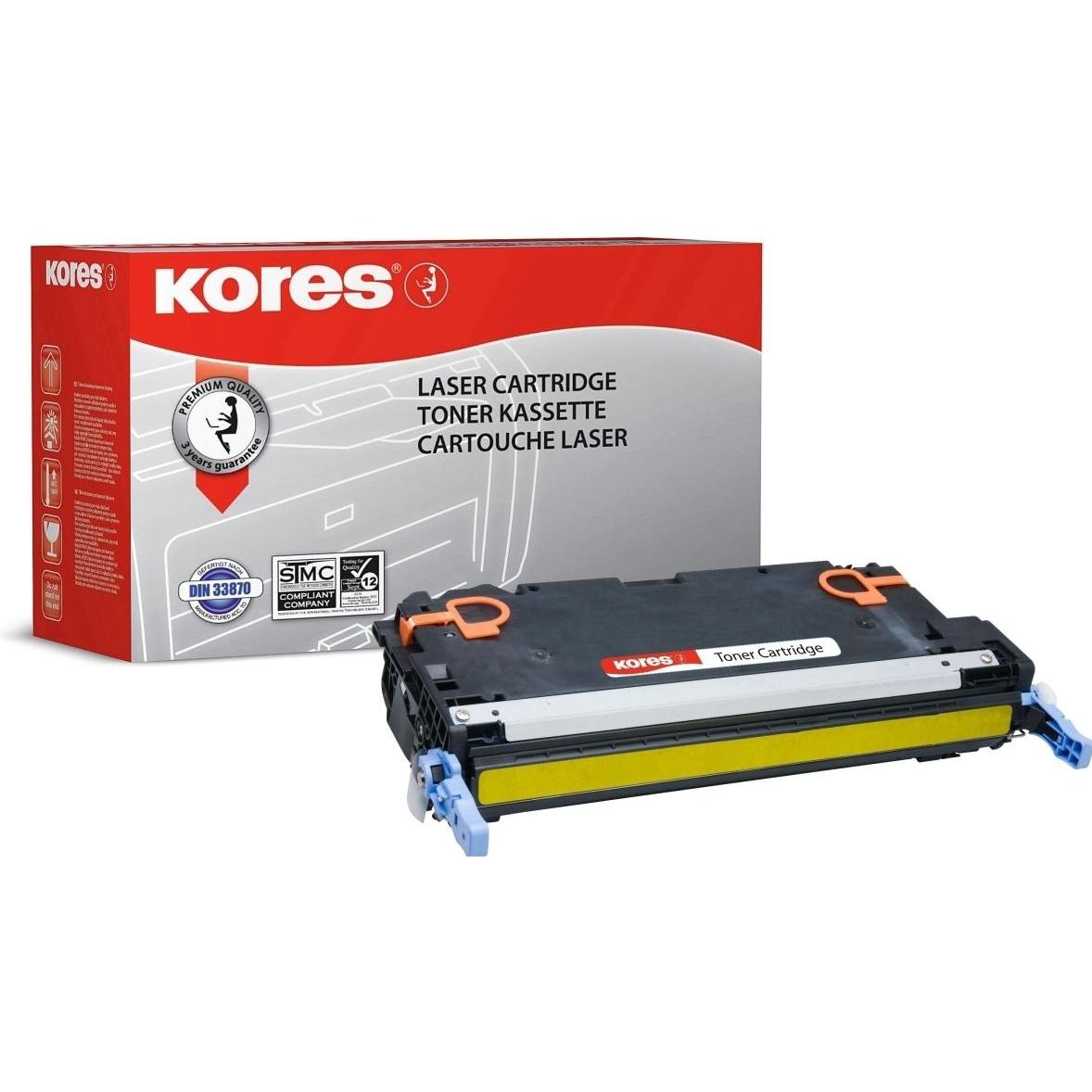 Kores, Toner, Toner G1205RBGE ersetzt hp Q7582A/Canon 711Y, gelb (Y)