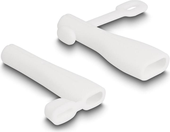 Actual product image Delock Dust cover for USB Type-A plug and USB Type-C™ plug set 2 pieces white