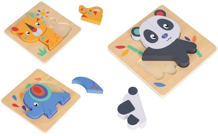 Immagine prodotto Spielba Puzzle-Set mit Panda, Elefant, Giraffe