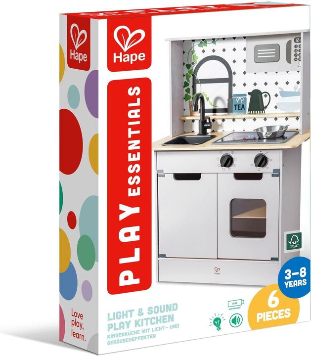 Produktbild Hape Kitchen Playset with Light & Sound warm beige gray