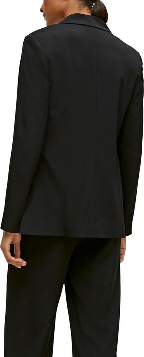 Actual product image Comma Regular Fit Blazer with Side-Vented Hem, Satin-Lined Viscose Stretch, Notched Lapel, Button Closure (Frequency band 38 (2600 MHz))