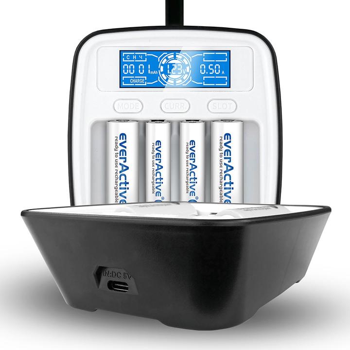 Image du produit Everactive chargeur de piles professionnel AA / AAA NC-1000M (1 pcs, AA, AAA, Batterie)