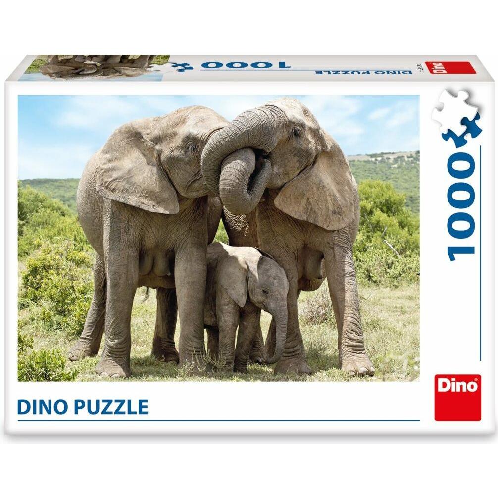 Dino Puzzle famiglia elefante 1000 pezzi (1000 pezzi)