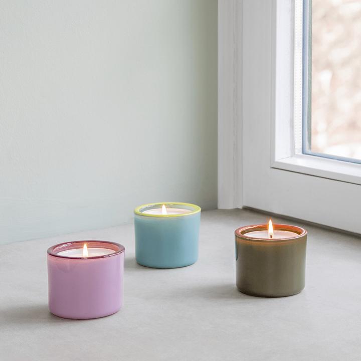 Immagine prodotto Remember Candeliere 3 pezzi, Verde/Rosa/Turchese